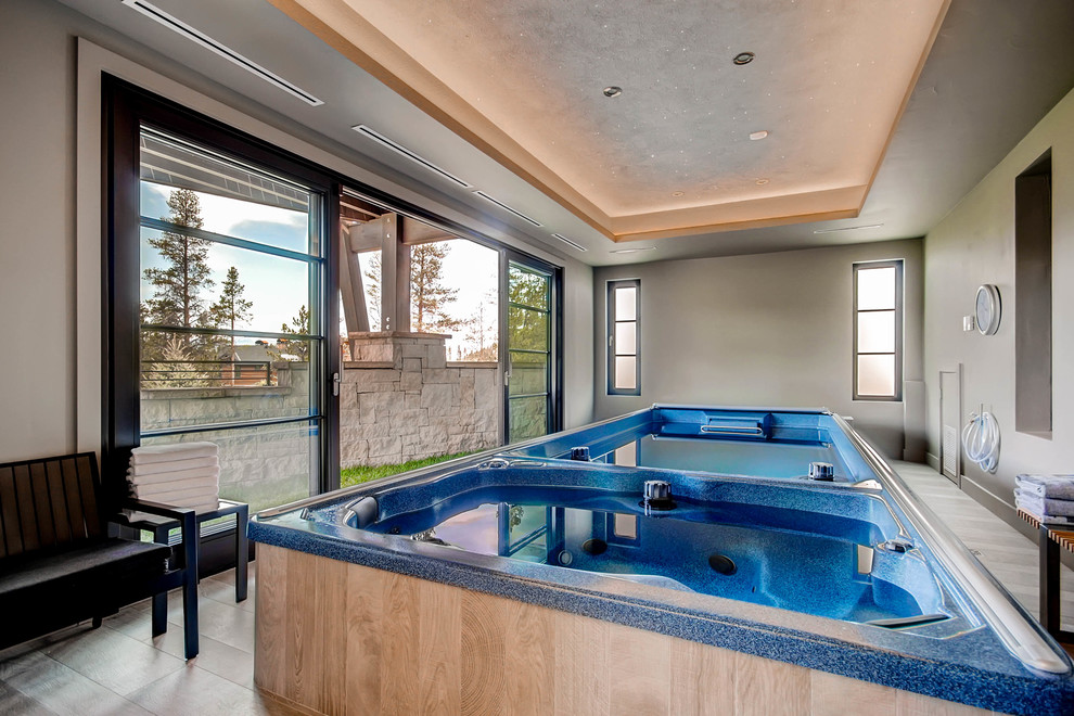 This is an example of a modern pool in Denver.