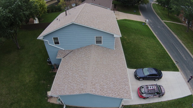 New Owens Corning "Amber" color asphalt shingle roof ...