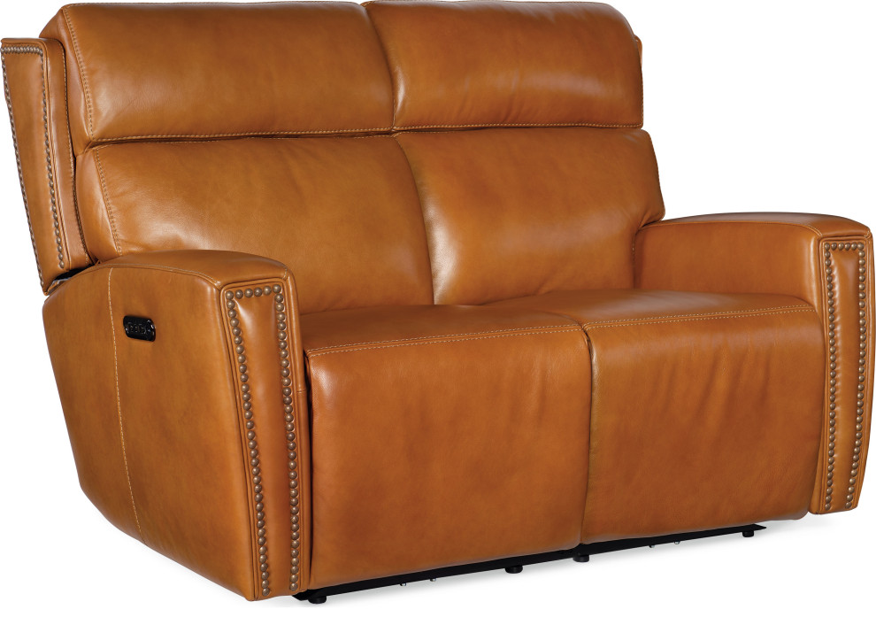 Ruthe Zero Gravity Power Recline Loveseat Transitional Loveseats by HedgeApple Houzz