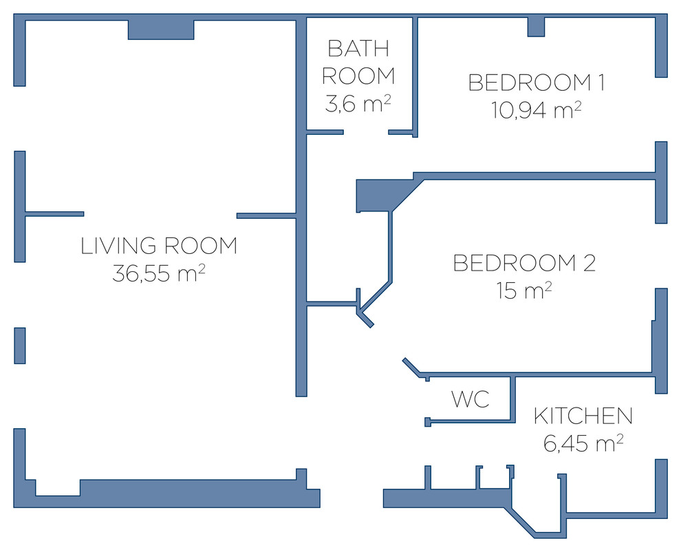 Appartement masculin a l'Etoile 85m2