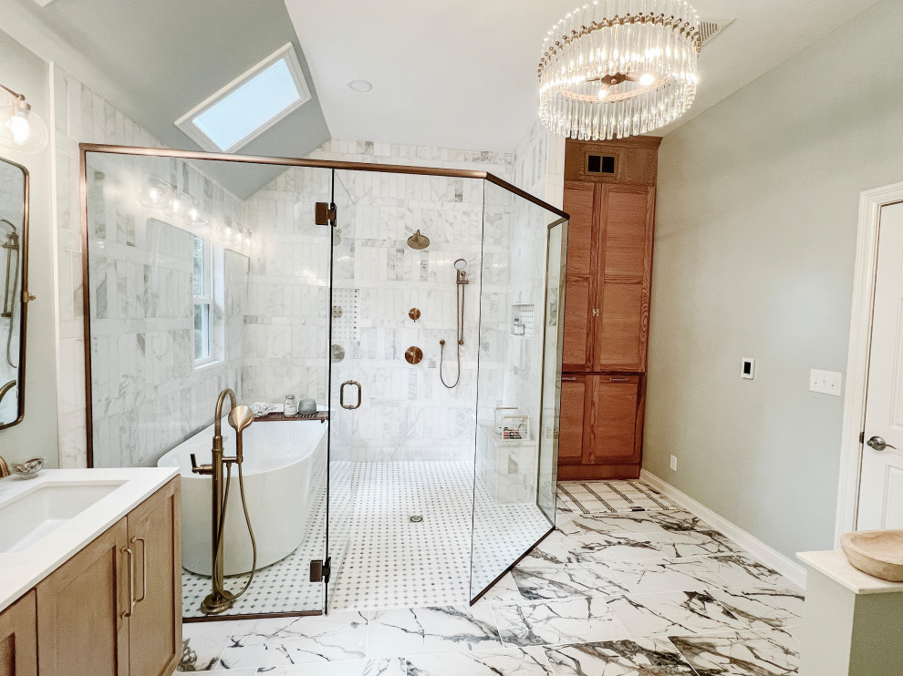 spacious walk-in shower/wet room.
