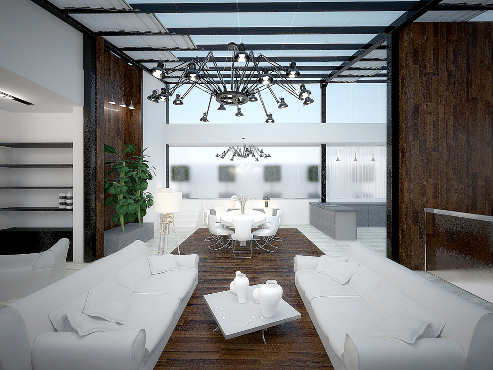 Проект 79 - Интерьер двухуровневой квартиры (3 вариант)