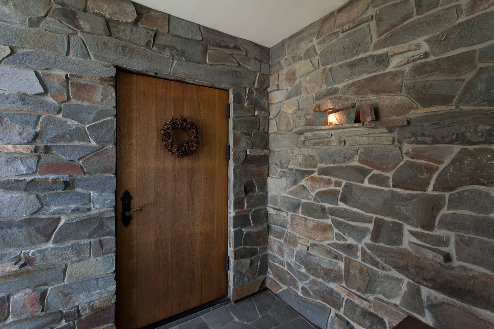 Inspiration for a midcentury entryway in Other.