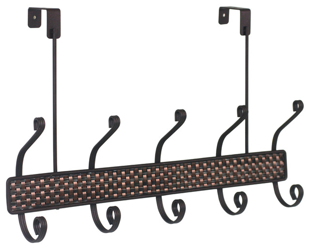 Over The Door Hanger, 5Hook, Bronze Tropical Wall Hooks by HOME