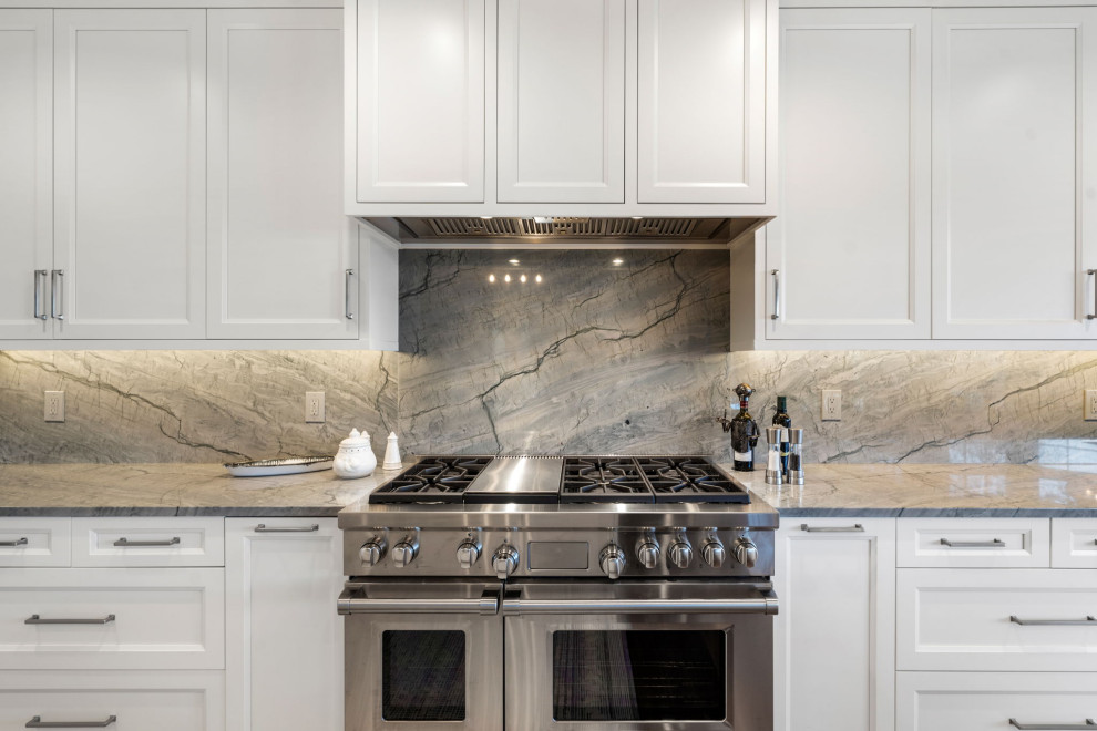 Inspiration for a transitional kitchen remodel in Boston