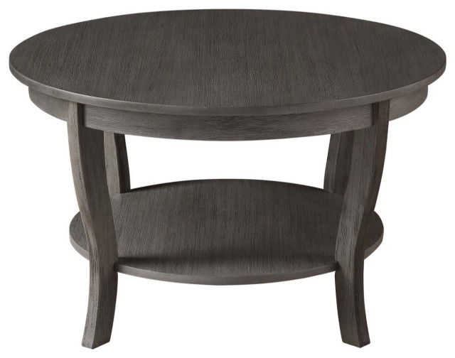 American Heritage Round Coffee Table, American Heritage Black Round Coffee Table