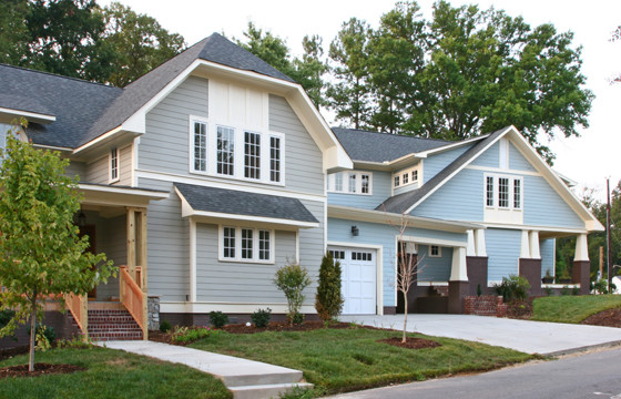 New Bungalo Duplex - Traditional - Exterior - Charlotte - by Werks