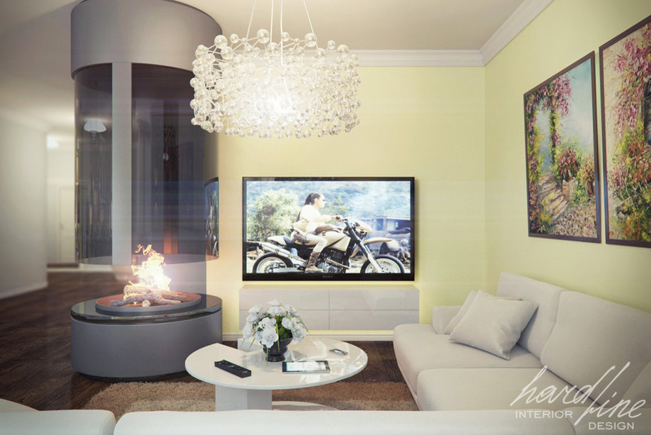 Визуализация кухни, гостиной. Июль 2012 год.