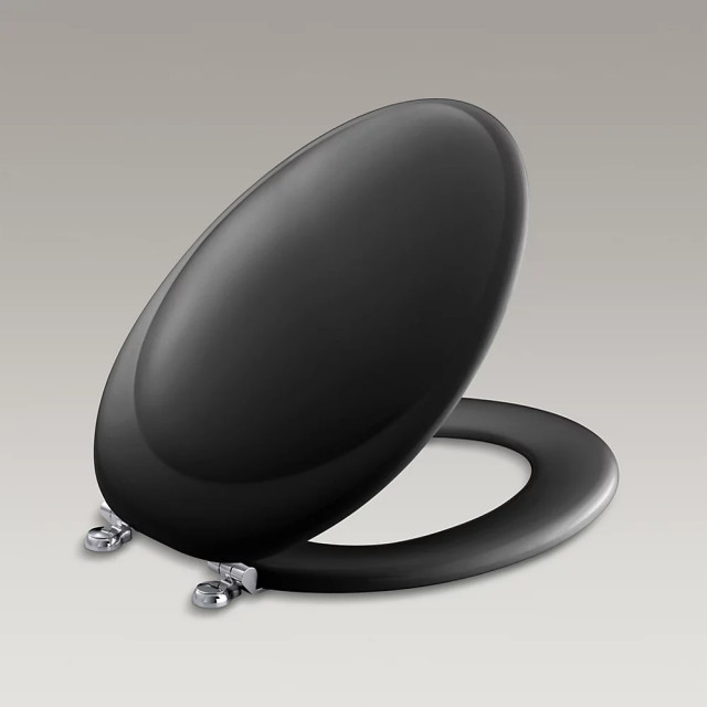 Kohler 4615CP7 Revival Elongated ClosedFront Toilet Seat Contemporary Toilet Seats by