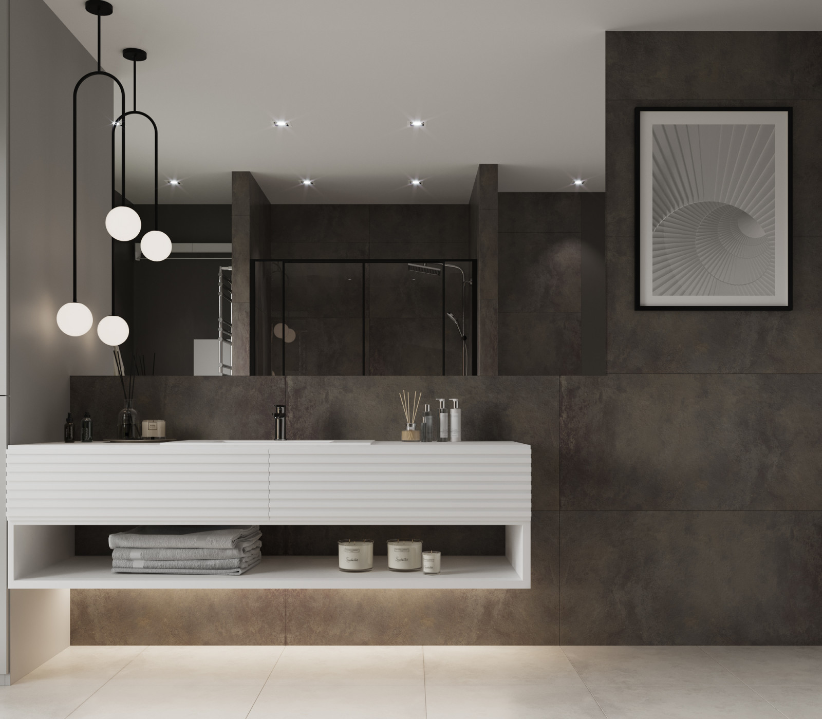 Туалетная комната из проекта "SHADES GREY"