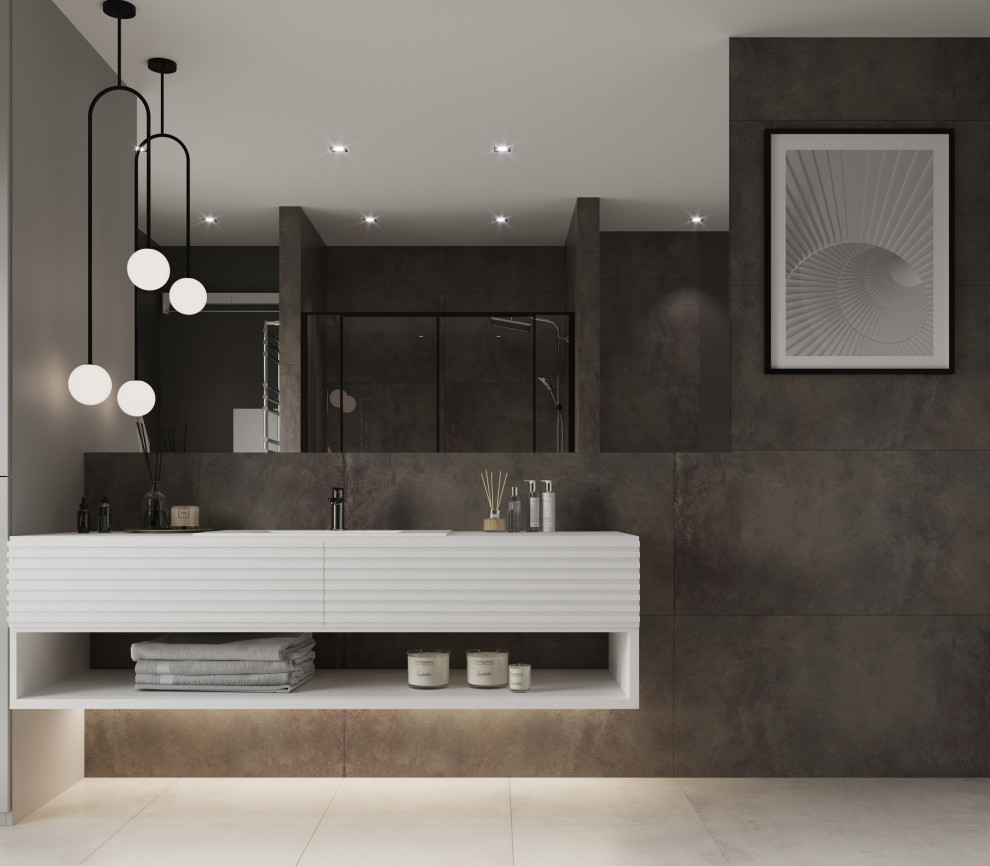 Туалетная комната из проекта "SHADES GREY"