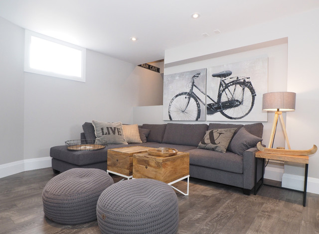Seating Area transitional-basement