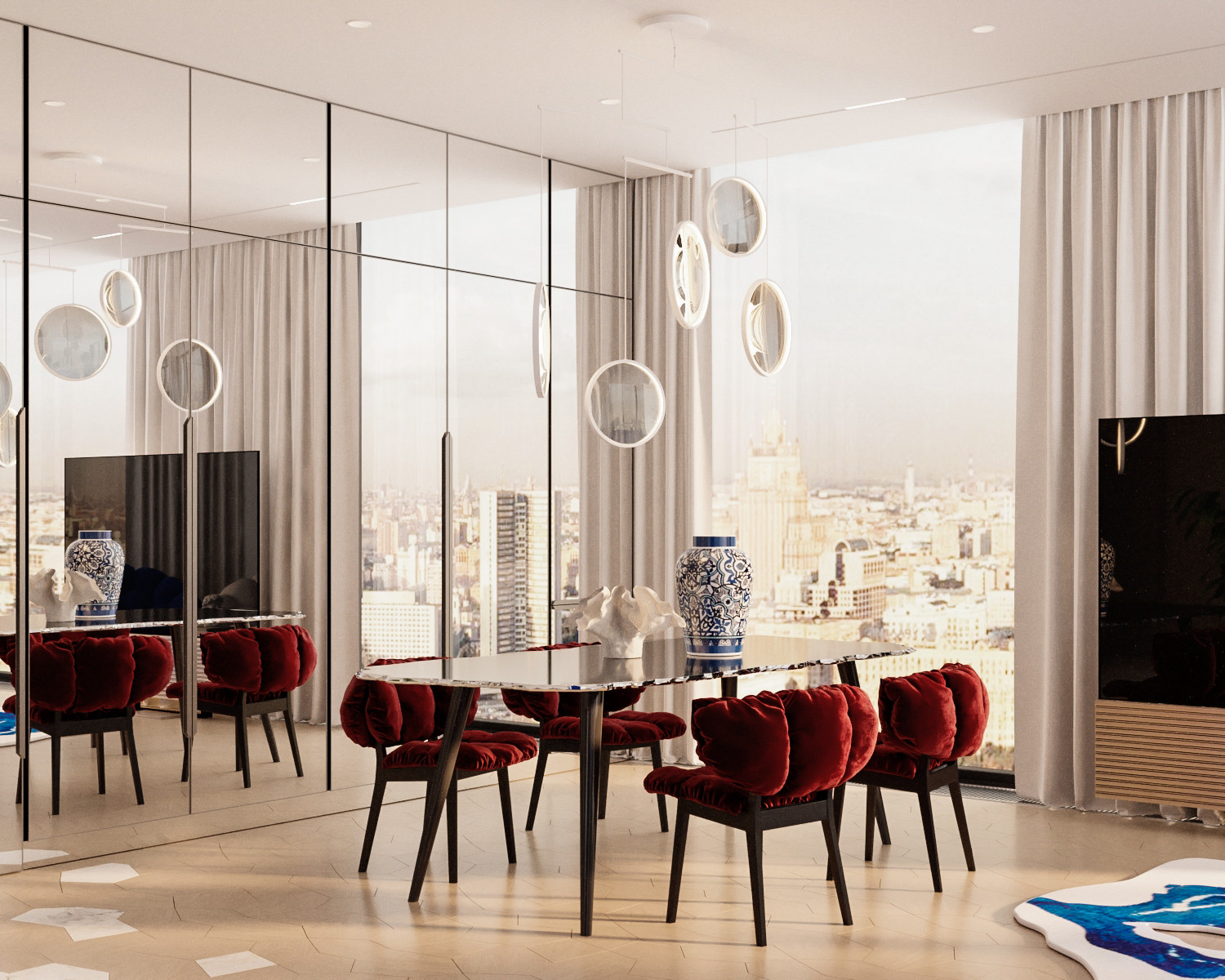 Квартира в стиле фотостудии без единой стены