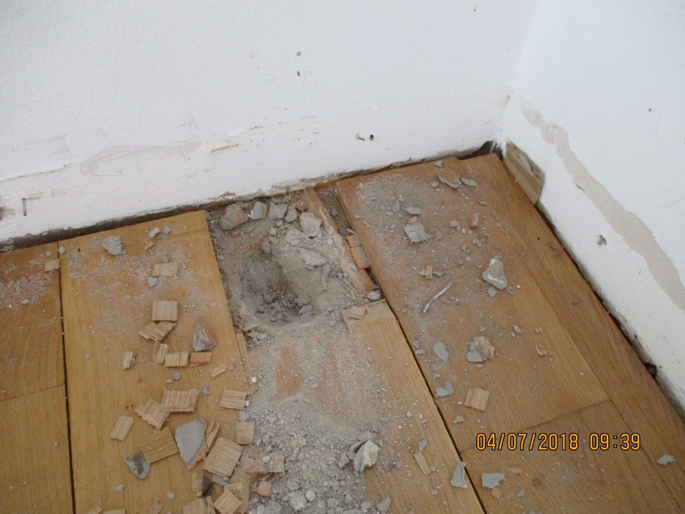 Probeöffnung Bodenaufbau