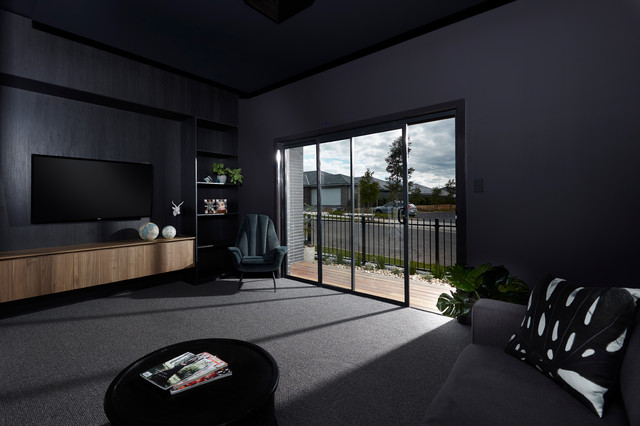 Oran Park Display Home contemporary-home-theatre