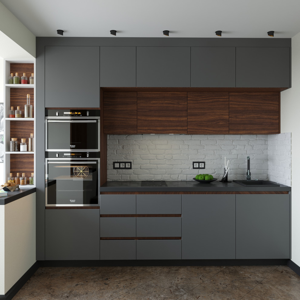 Кухня и лоджия на Лухмановской