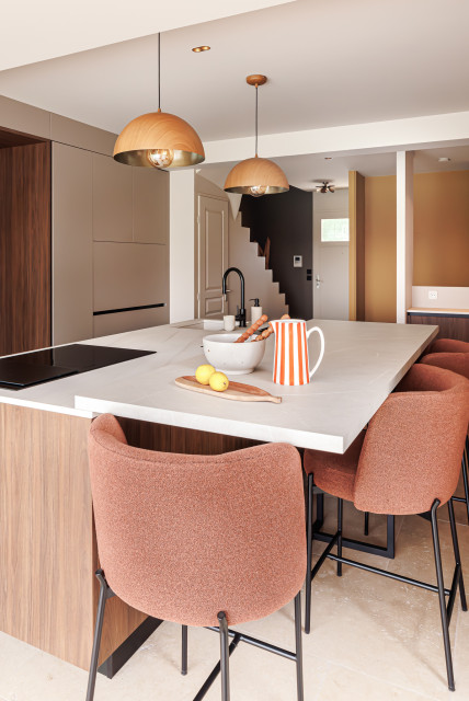 R&eacute;novation d'une villa des ann&eacute;es 90 mediterran-kueche