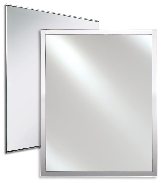 Urban Steel 3/8" Decorative Mirror, 24"x30" Contemporary Bathroom Mirrors by Afina
