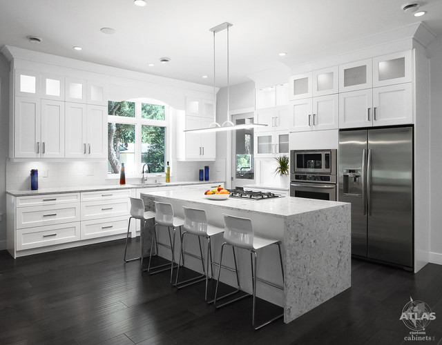 Elegant And Bright Surrey Bc Contemporary Kitchen