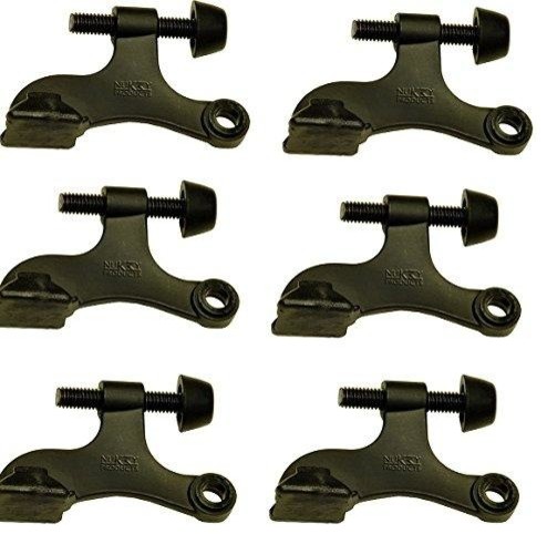 2 Pack Nuk3y Adjustable Hinge Door Stop Oiled Rubbed Bronze