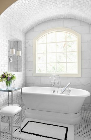 Мозаика из натурального камня в интерьере