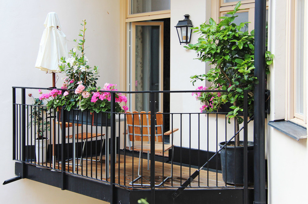 Bild på en vintage balkong