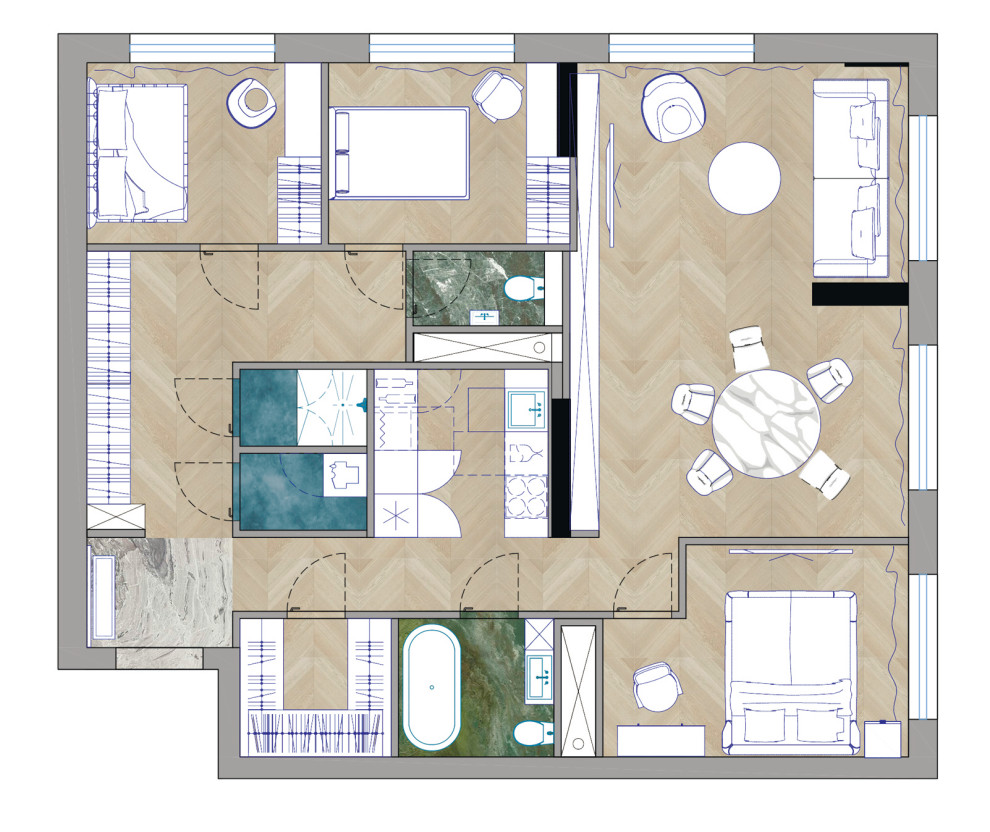 ЖК Береговой - квартира для семьи, приезжающей в Москву на лето
