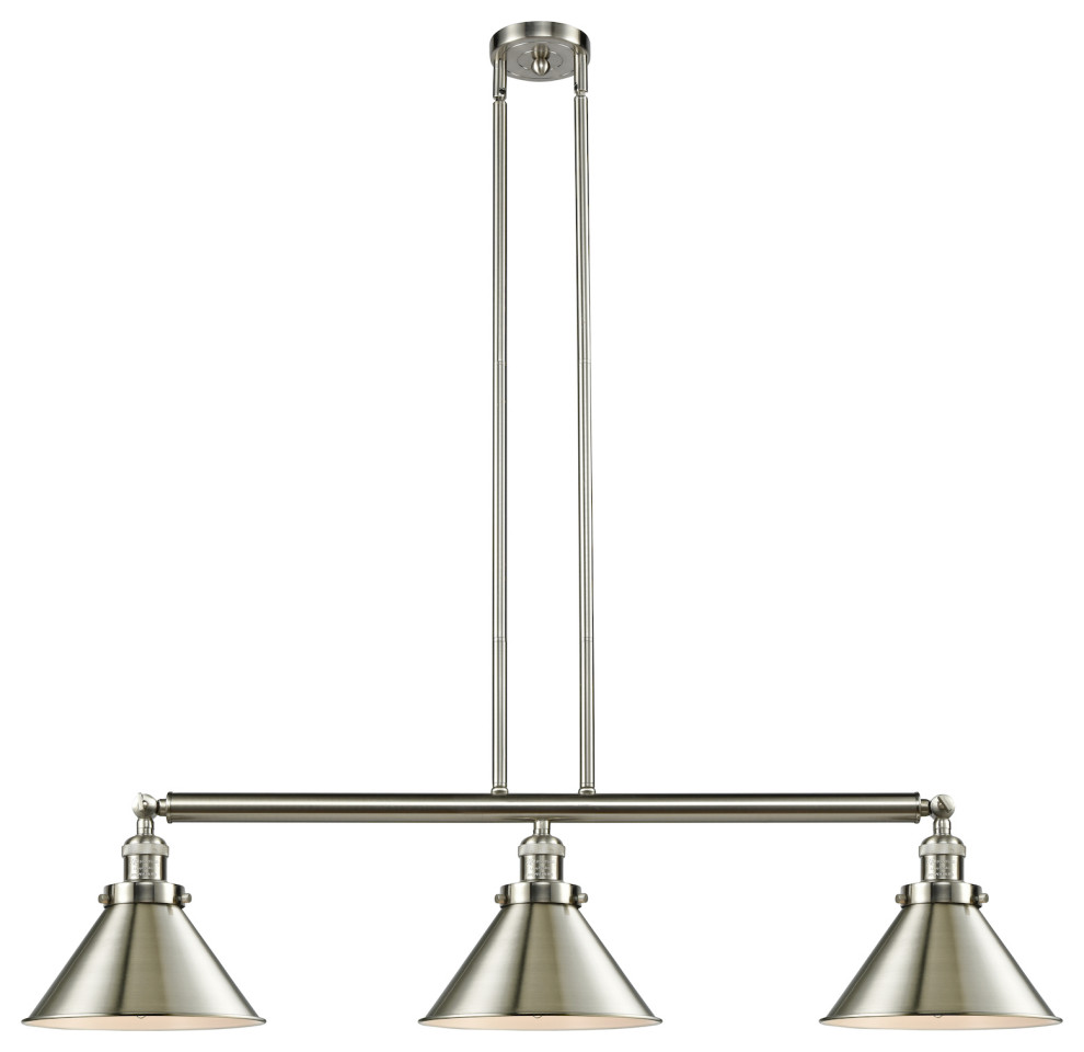 3 Light Island Light Industrial Kitchen Island Lighting by
