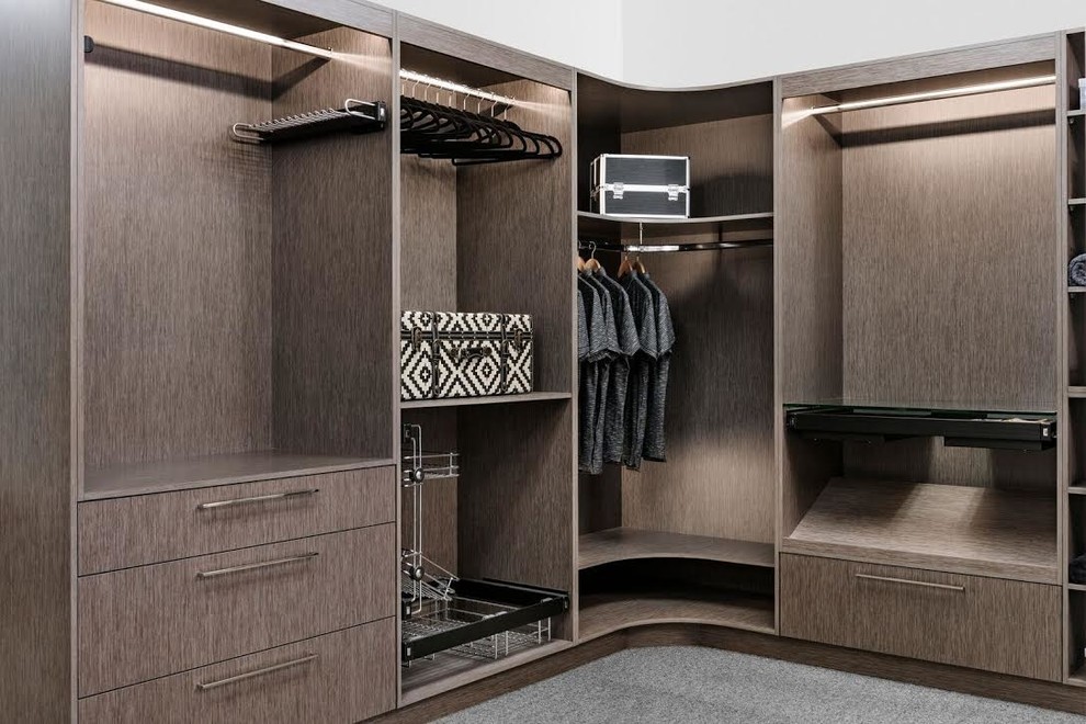 This is an example of a contemporary storage and wardrobe in Adelaide.