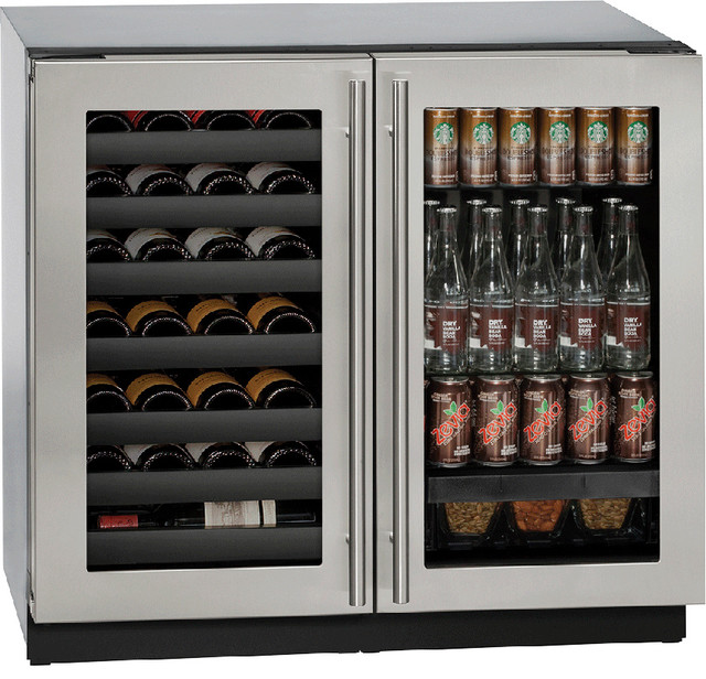 7' Freestanding Full Size Beverage Center Modern Refrigerators by