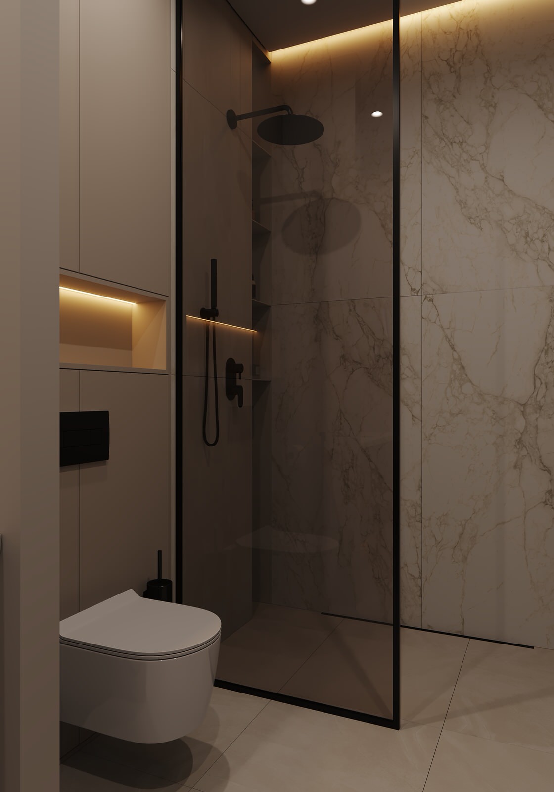 Санузлы (Частный дом в Малой Валяевке, Пензенская область)