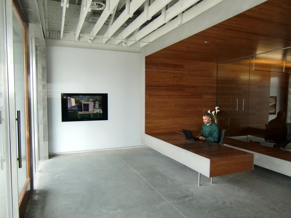 Modern home office in Salt Lake City.