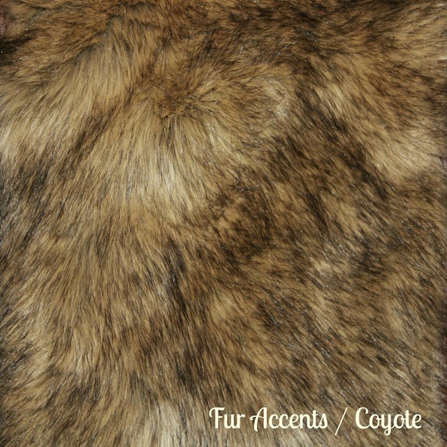 Faux Fur Light Brown Wolf With Bear Throw Rug, 2'x4'