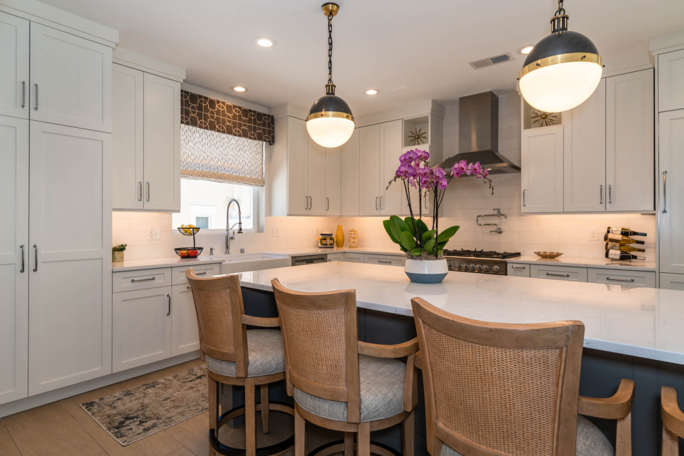 Transitional kitchen photo in Denver