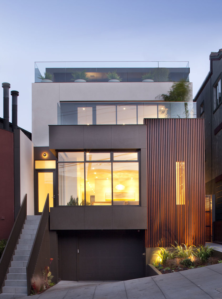 This is an example of a contemporary entryway in San Francisco.