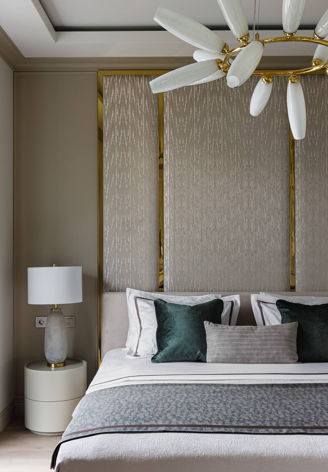 Современная классика реализованный дизайн-проект в ЖК "Прайм парк"