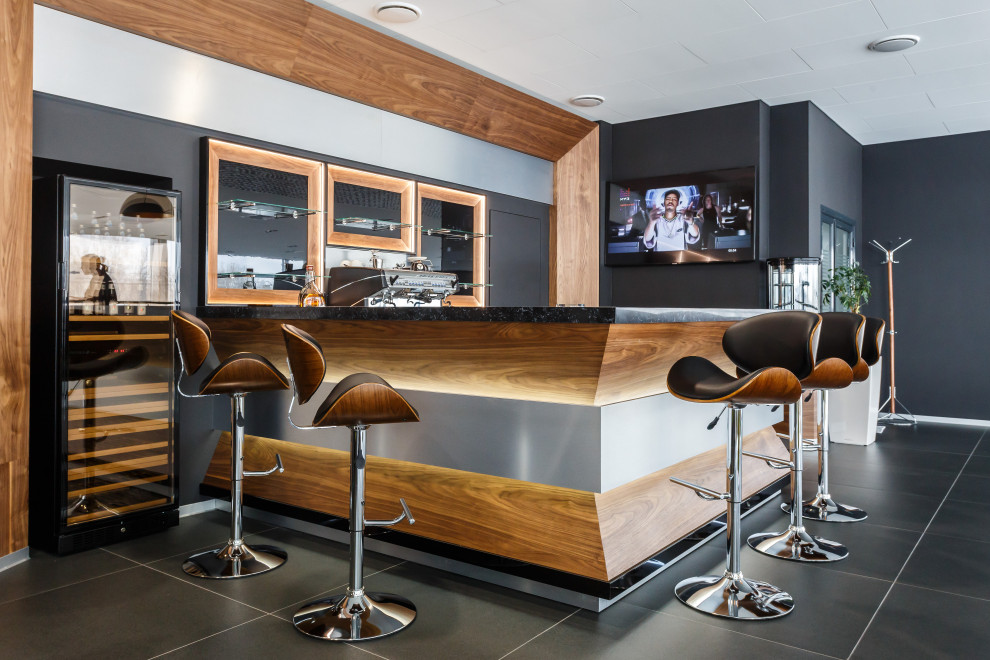 Интерьер для переговорной и зоны отдыха Mercedes-Benz.