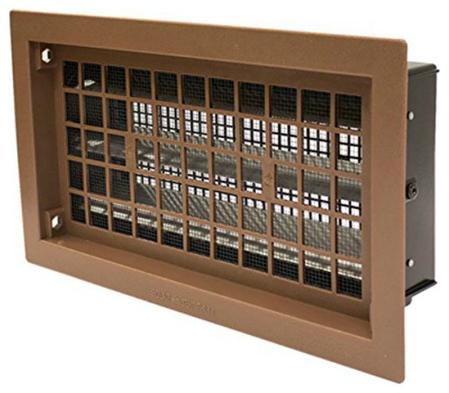 Air Vent Rabr HeavyDuty Automatic Foundation Vent, Brown, 50
