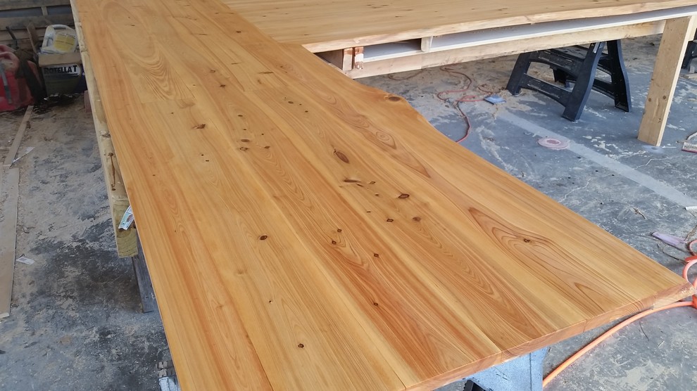 Cypress conference table & credenza