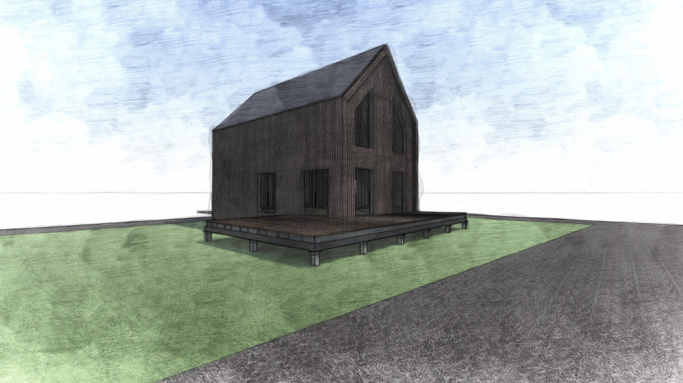 Барн около реки