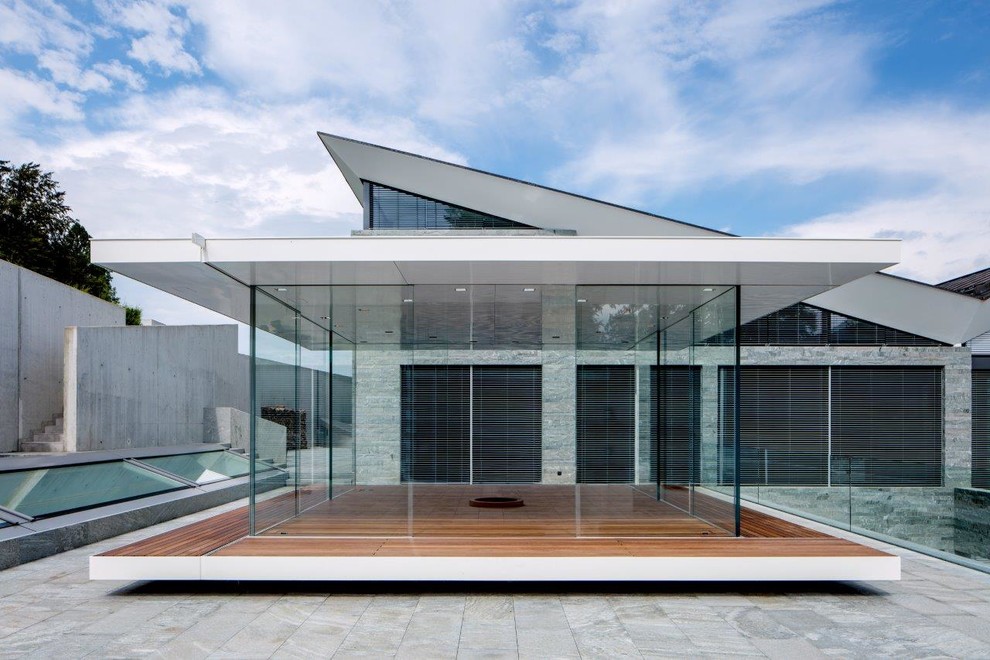 Stützenloser Glaspavillon Modern Other by Glasvetia AG Houzz