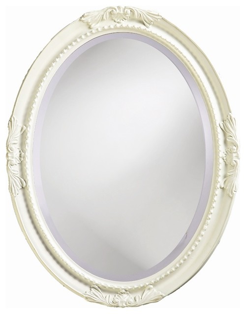 Shabby Chic Wall Mirror queen ann mirror in bright white - shabby-chic style - wall Shabby Chic Wall Mirror queen ann mirror in bright white - shabby-chic style - wall
