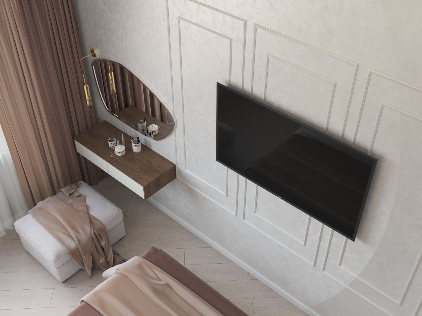 Спальня с входом в гардероб