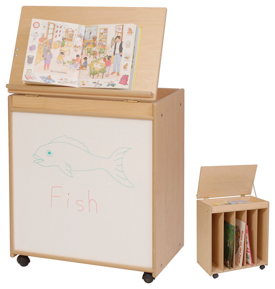 Steffywood Kids Home Learning Mobile Big Book Holder Display Storage Art Easel