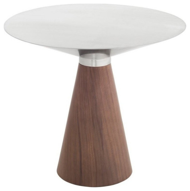 Zoey Silver Side Table Transitional Side Tables And End Tables by