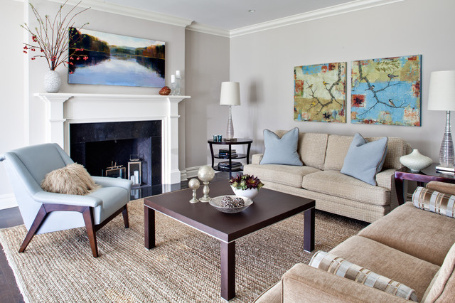 Pelham Renovation modern-wohnbereich
