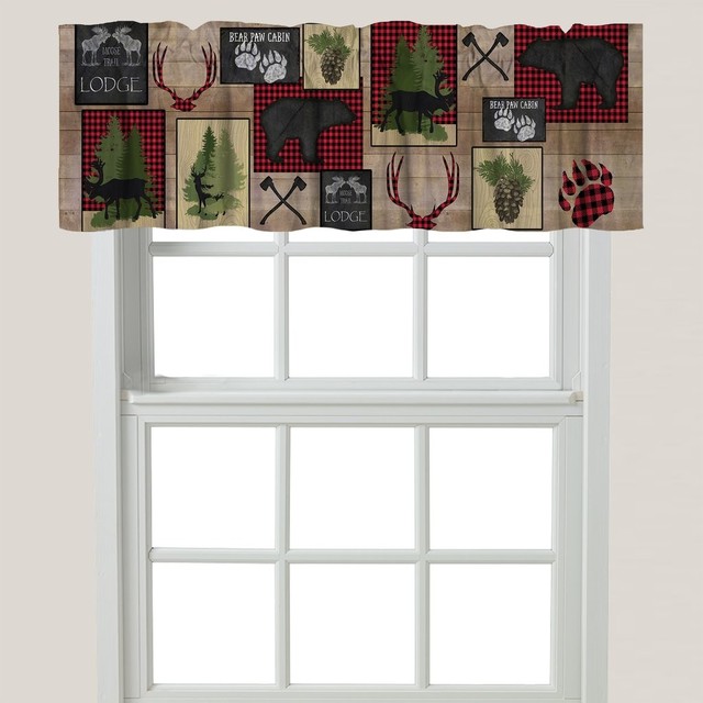 Lumberjack Plaid Window Valance Rustic Valances By Laural Home