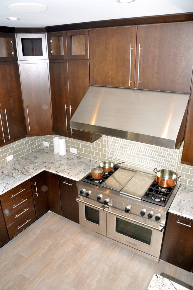 Inspiration for a transitional kitchen remodel in Miami