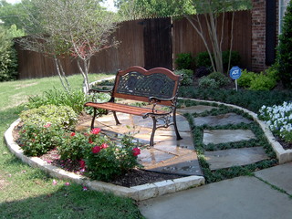 Front Yard Landscape Ideas - Traditional - Patio - Dallas - by Green