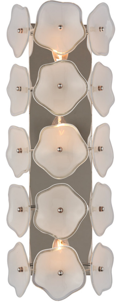 kate spade new york Leighton 3 Light Wall Sconce, Polished Nickel -  Contemporary - Wall Lighting - by Visual Comfort & Co. | Houzz